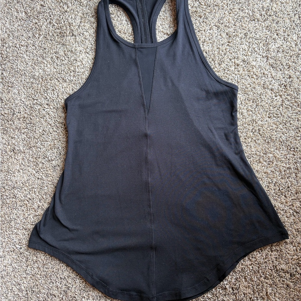 Black Racerback Tank Top — Sleek Everyday Active Tank